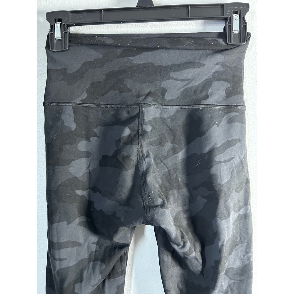 Lululemon Wunder Under High Rise Camo Leggings Women's Size 4 Black Grey - Picture 6 of 8